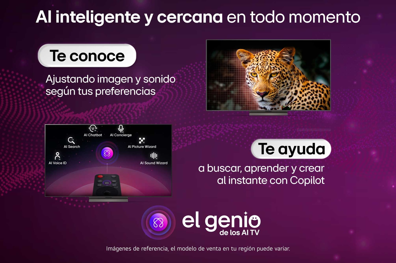 T e conoce y te ayuda  Smart TV LG OLED evo AI G5 4K.